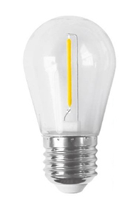 Lámpara LED de filamento recto especial para guirnalda de goma E27 blanco cálido (F-Bright 2601497-BC) - Product Image 1