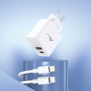 Cable de carga tipo C de color blanco 60W Transferencia de datos de carga rápida Cobre puro con IP TC-197-IP - Product Image 2