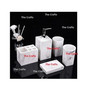 Juego de Baño de Mármol y Metal de Cinco Piezas, Juego de Baño Personalizado en Tamaño y Forma a Buen Precio - Product Image 5