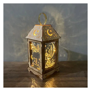 Decoración para el hogar y el exterior más demandada Estilo marroquí Linterna amarilla y marrón Linterna decorativa Linterna de metal colgante - Product Image 6