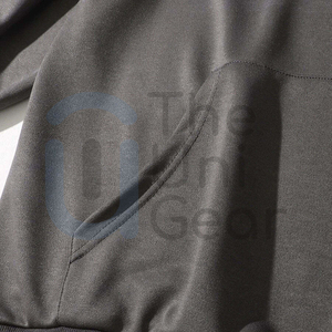 Sudadera con capucha Unisex de algodón 100% con estampado de letras personalizadas, patrón sólido, para exteriores, para interiores, informal, para parejas de invierno, UNI GEAR - Product Image 3