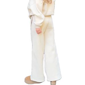 Ensemble de survêtement pour femmes de haute qualité, poids lourd, hiver, manches longues, sweat-shirt en polaire, logo personnalisé, pull à capuche - Product Image 3