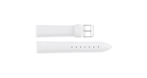 Unisex 669 White Genuine Luxury Leather Professional Waterproof Smartwatch Strap Breathable Stainless Steel Buckle Soft Durable - Product Image 4