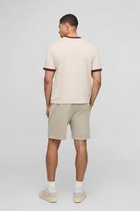 Camiseta extragrande de algodón 100% para hombre al por mayor de fabricante 250 Gsm Heavyweight Boxy Fit Crop T-shirt de alta calidad - Product Image 6