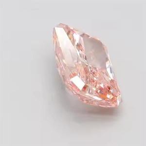 Cojín de diamante de laboratorio radiante rosa intenso de alta calidad, Diamante Suelto de corte Ascher para anillos de compromiso y regalos - Product Image 4