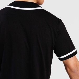 Conjunto Deportivo GA de Béisbol, Camiseta Transpirable de Poliéster de Manga Corta, Pantalones Cortos, Color Negro, Talla XL Plus, Técnicas de Sublimación - Product Image 6