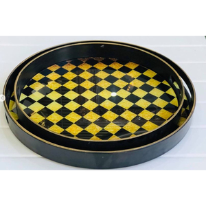 Plateau de service rectangulaire Plateau de service à thé et café Organisateur de maison et fournitures de stockage au design tendance - Product Image 3