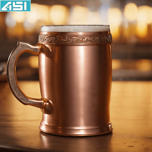 Meilleures ventes Mule à bière en cuivre et acier inoxydable de haute qualité Tasses à cocktail Tasses martelées - Product Image 3