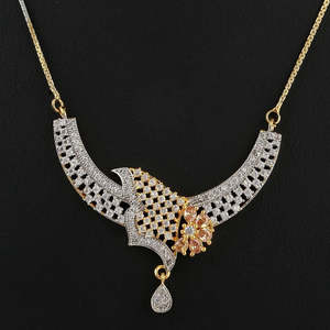 Kundan Jewellery <b>Locket</b> Set - Golden & <b>Silver</b> - Product Image 2