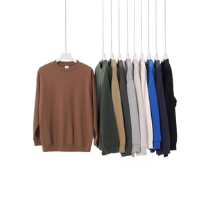 <b>mens</b> sweatshirt sweatshirt for <b>men</b> oversized <b>fleece</b> tracksuit warm winter soft thick pullover crewneck casual streetwear relaxed - Product Image 1