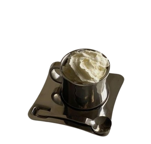 Tasse et soucoupe à double paroi en acier inoxydable fini argenté Ensemble de tasses à thé à double paroi avec poignée - Product Image 3