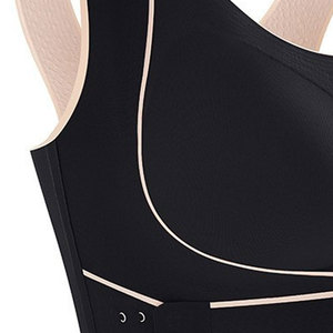 Sujetador deportivo de alta calidad para mujer, talla grande, con espalda cruzada, antideslizante, con hebilla lateral, tipo top, hecho en Pakistán. - Product Image 4