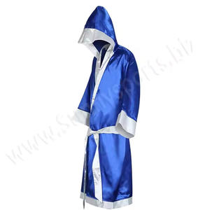 Robe de boxe unisexe en satin polyester/coton à séchage rapide, vente en gros 2025 - Product Image 2