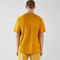 T-shirts pour hommes de style unique, surdimensionnés, 100% coton, col rond, épaules tombantes, séchage rapide, respirants, pour adultes, vente en ligne à bas prix