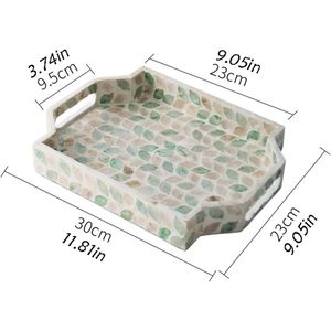 Bandeja elegante de nácar superventas, bandeja para servir, bandeja de joyería, bandeja de almacenamiento, artesanía artesanal tradicional al por mayor - Product Image 3