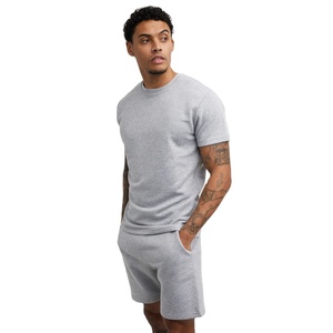 Ensemble 2 pièces personnalisé de haute qualité t-shirt imprimé et ensemble court pour hommes ensemble double pour gym hommes t-shirt en coton avec short assorti - Product Image 4