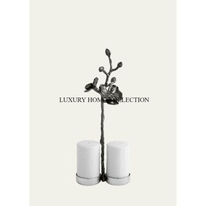 Service de sel et de poivre en aluminium fait à la main avec veinage naturel unique pour un accent de table élégant et intemporel - Product Image 2