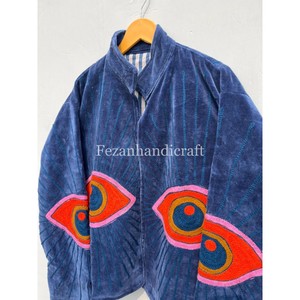 Unisex Suzani Jacket Wholesale Velvet Jacket Handmade Short <b>Coat</b> Inside Cotton Lining Overcoat - Product Image 3