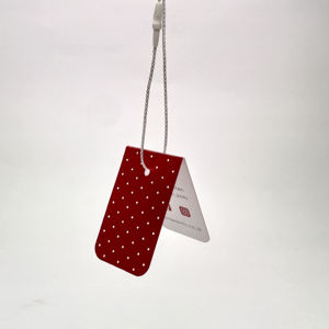 ป้ายแท็กแขวนแสดงโลโก้โซเชียลมีเดียแบบกำหนดเองแท็กส่งเสริมการขายการ์ดพับสำหรับโฆษณาเสื้อผ้าเครื่องใช้สำนักงาน - Product Image 5