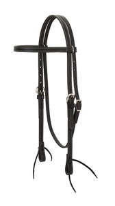 Nueva llegada de cuero genuino occidental sillín caballo brida conjunto vaquero Headstall con tachuela occidental para montar a caballo - Product Image 3