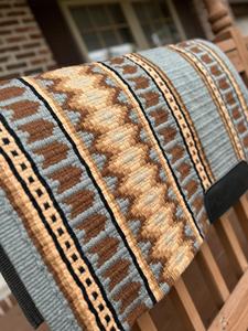 Manta de sillín de lana de estilo occidental para todo tipo de clima para caballos para Trail Riding Ranch Work Event Practice con forro de polialgodón - Product Image 2