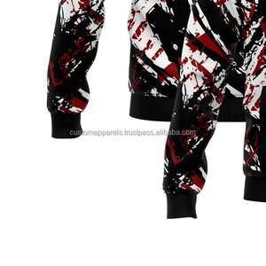 Chaqueta Varsity Personalizada Inspirada en el Estilo Urbano MCACVJ-238, Cuello Alto, Decoración Bordada, Logotipo Frontal, 100% Lana, para Hombre - Product Image 5