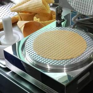 Moule à rouleaux d'oeufs fabricant de cornets de crème glacée boulanger électrique 2KW gaufrier antiadhésif électrique en acier inoxydable - Product Image 3