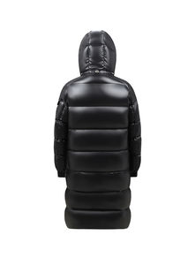 Custom Winter Breathable Knitted <b>Canvas</b> Quilted Puffer Jacket Short Warm <b>Long</b> Sleeves Baggy Women's Outerwear with Logo - Product Image 4