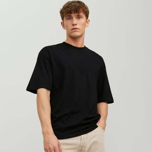 Camiseta bordada de ocio de verano para hombre, cuello redondo, deporte sólido, Camisetas básicas holgadas - Product Image 1