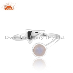 แหวนคอลเลกชันหัวลูกศร925แหวนเงินสเตอร์ลิงเครื่องประดับอัญมณีธรรมชาติผลิต - Product Image 3