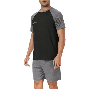 Nuevo conjunto corto de verano Casual personalizado hombres 2 piezas camiseta pantalones cortos Conjunto personalizado algodón camiseta pantalones cortos conjunto - Product Image 6