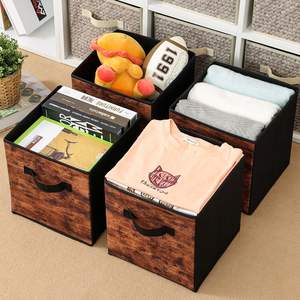 OEM Custom Fabric Foldable Storage Cubes & Bins with Handles <b>for</b> <b>Wardrobe</b> <b>Shoes</b> & Tools-Modern Luxury Design Wholesale Supply - Product Image 3