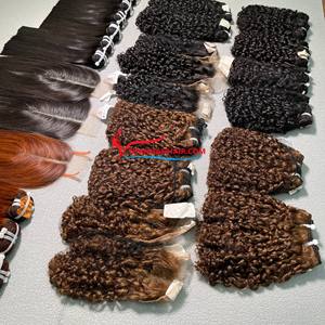 Machine d'extensions de cheveux humains vierges Remy vietnamiens à donneur unique de luxe Double trame 100g vapeur pour-Natural Wave Super - Product Image 4