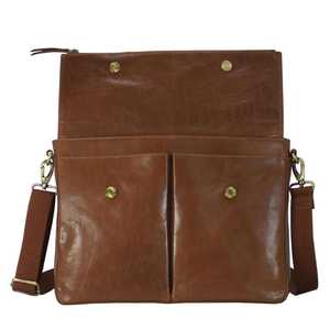 Bolso con solapa de cuero Vintage marrón oscuro hecho a mano de alta calidad, proveedor indio superior, fabricante Saman Exports - Product Image 4