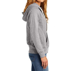 Sudadera con capucha para mujer de calidad superior fabricante al por mayor 100% algodón/forro polar cremallera sudaderas con capucha para mujer - Product Image 2