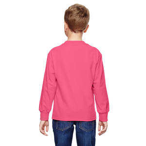 Noir Unisexe Enfants Enfants Jersey Coton Noir 100% Coton Chemise à Manches Longues Noir - Product Image 4