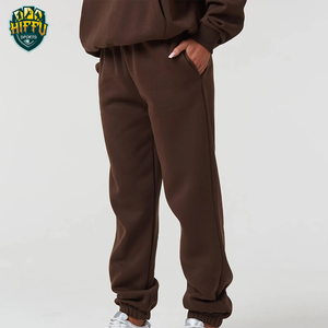 ชุดวอร์มมีฮู้ดลำลองผู้ชายแบบสั่งทำ ผ้าฝ้าย 100% ลายเรียบ สไตล์สตรีทแวร์สำหรับผู้ใหญ่ สำหรับฤดูหนาว - Product Image 3