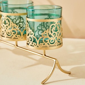 Pot en verre Bougeoir en métal Pot de bougie en verre de haute qualité Élégant Autres bougeoirs Lanternes et pour la décoration intérieure - Product Image 3
