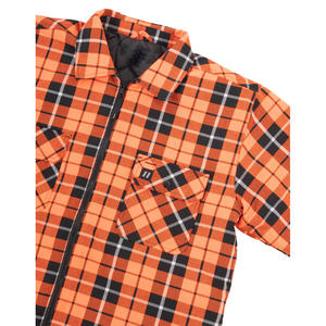 Buena calidad Logo impresión Oversize Casual barato Plain Plaid franela botón Up camisas para hombres - Product Image 2