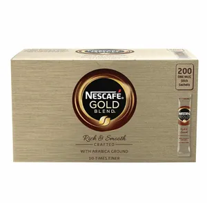 NES Cafe 200ซองผสมสีทอง17กรัมต่อซองกาแฟสำเร็จรูปพร้อมครีมน้ำตาลช็อคโกแลตผลไม้กลมกล่อมและรสช็อกโกแลต