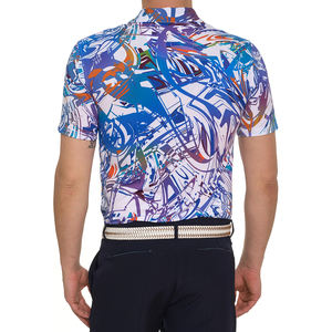 ... Polo de Golf para hombre, top de manga corta con cuello, material transpirable para entrenamiento físico al aire libre y look streetwear - Product Image 5