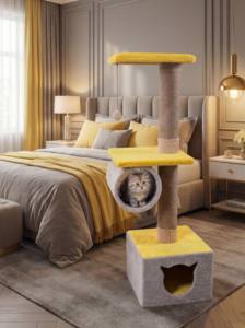 Árbol para Gatos Amistar Mira de Alta Calidad con Túnel para Gatos de Todos los Tamaños - Product Image 2