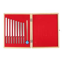 Ensemble de diapasons physiques manuels de haute qualité, grade A+, certifiés CE, 8 pièces, avec emballage extérieur en boîte en bois, pour l'éducation et l'étude des ondes sonores