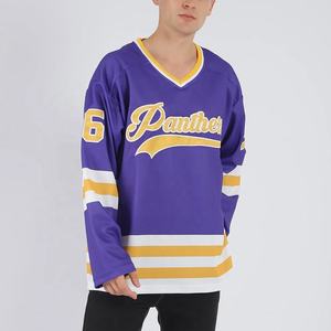 Maillot d'entraînement sur glace personnalisé unisexe de haute qualité avec impression du nom de l'équipe OEM pour hommes et femmes - Product Image 6