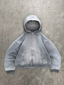 Sudadera con capucha de lavado ácido de la mejor calidad al por mayor 400 GSM - Product Image 4