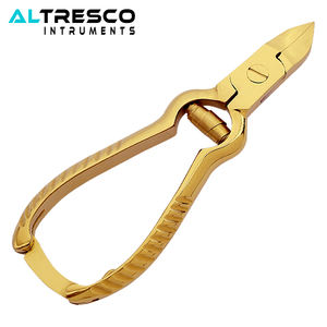 Altresco Pince à ongles en acier inoxydable avec verrouillage arrière et lames concaves Poignée imprimée Emballage en boîte - Product Image 4