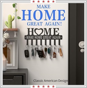 Belles clés en métal crochets cintre Rails support mural rendre la maison grande à nouveau pour clé entrée cuisine couloir bureau Garage et autres - Product Image 2