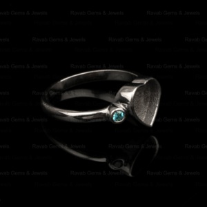 Best Selling 925 Solid Silver 8mm Heart 2mm Bezel Set Semi Mount <b>Ring</b> Gemstone Resin Ashes Jewelry Findings - Product Image 3