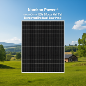 Panneau solaire monocristallin noir bifacial à demi-cellules Namkoo Power 460W - Product Image 3