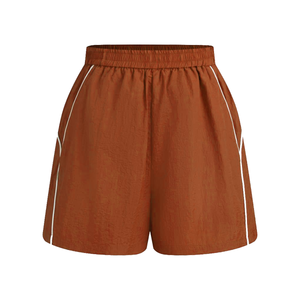 Pantalones cortos calientes de cintura media de algodón 100% de punto, respetuosos con el medio ambiente y transpirables, cierre con cordón antiarrugas, servicio OEM disponible - Product Image 4